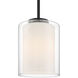 Seville 7 inch Matte Black Pendant Ceiling Light