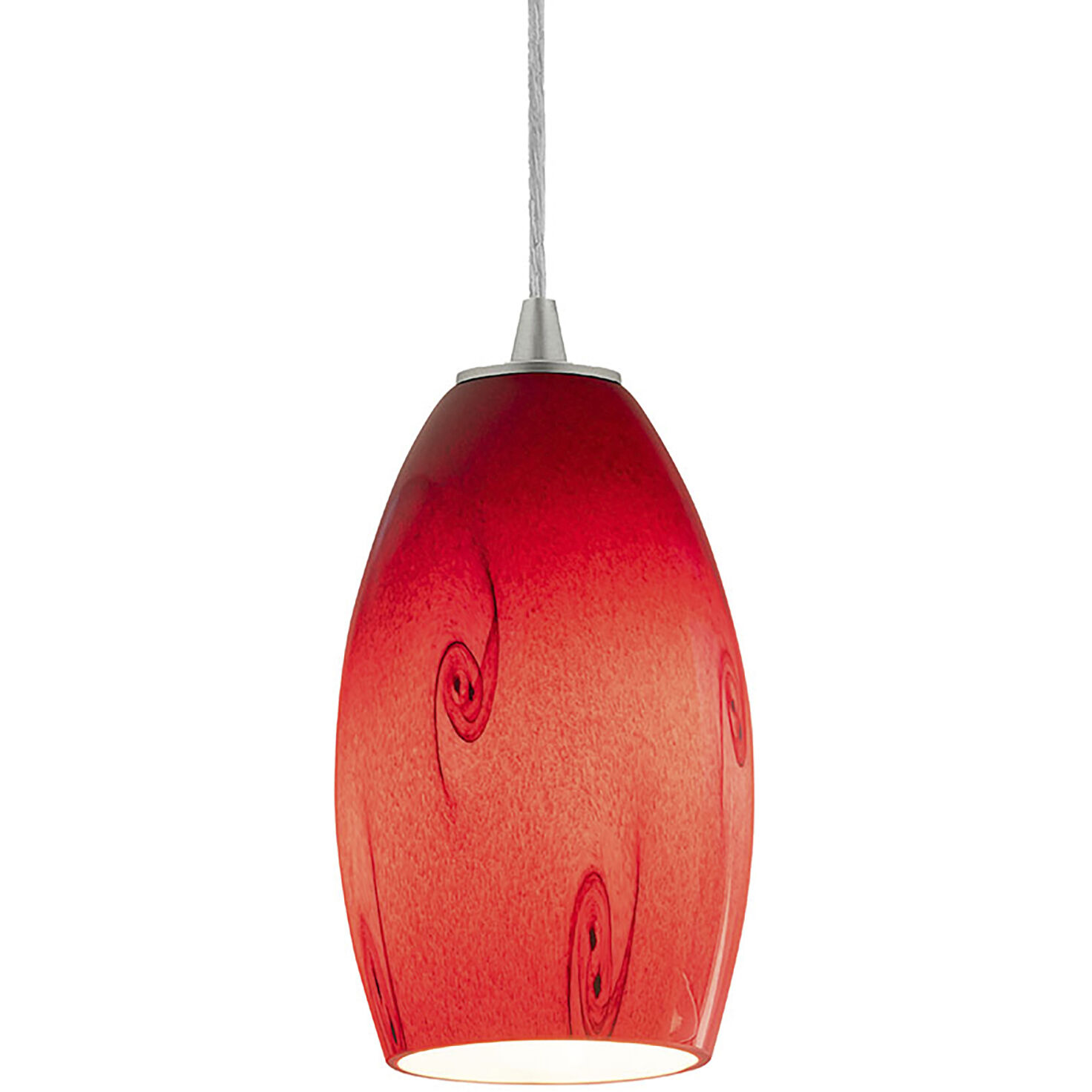 Merlot LED 3.5 inch Brushed Steel Pendant Ceiling Light