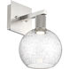 Port Nine LED 8 inch Brushed Steel Wall Sconce Wall Light in Seeded
