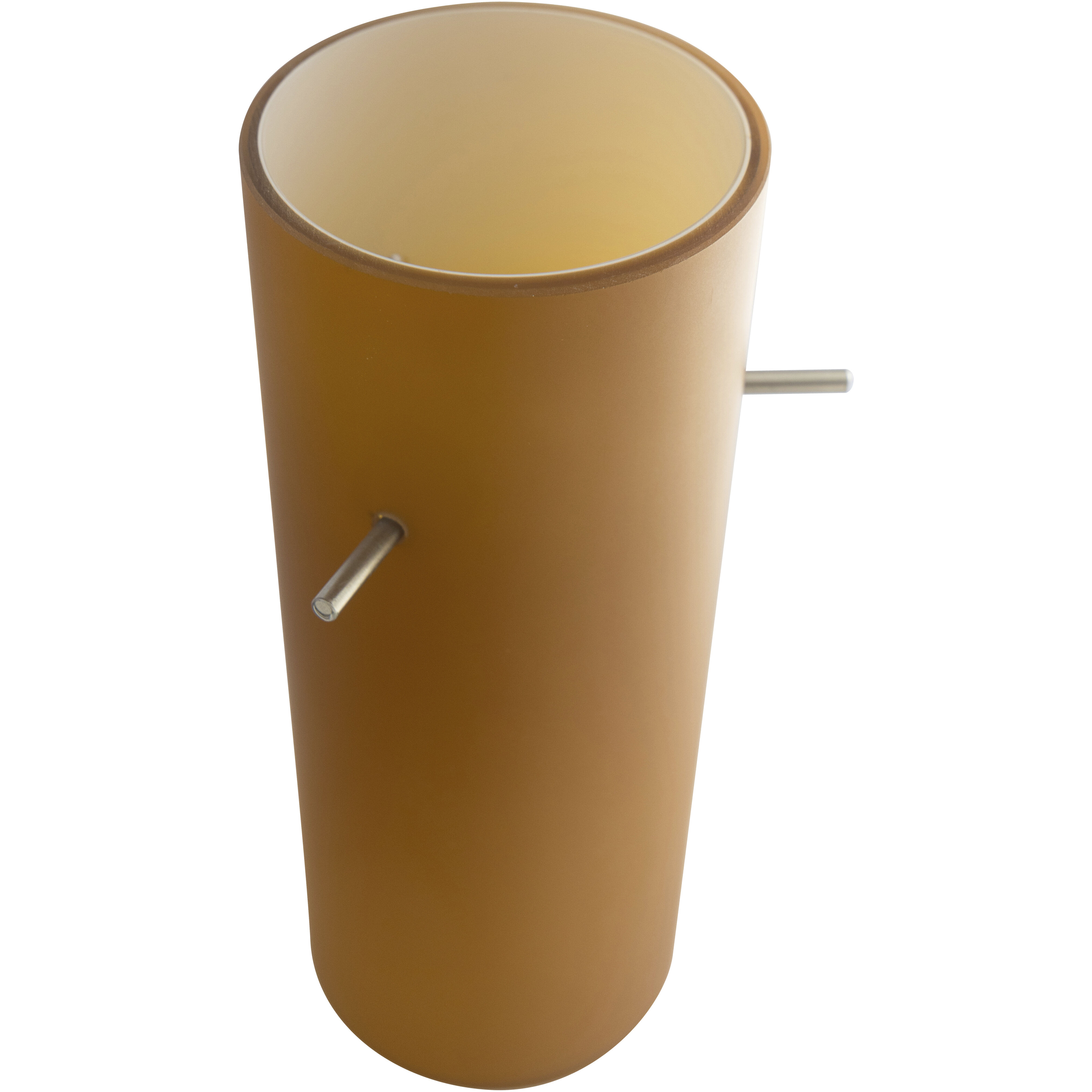 Cylinder 4 inch Pendant Ceiling Light in Amber, Cylinder