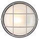 Nauticus Round Dual Mount 1 Light 10 inch Satin Outdoor Wall Sconce