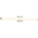 Maxx 36 inch Brushed Steel Vanity/Bath Bar Wall Light