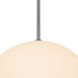 Nitrogen LED 14 inch Brushed Steel Pendant Ceiling Light
