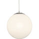 Pearl 10 inch Brushed Steel Pendant Ceiling Light