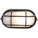 Nauticus 1 Light 8 inch Black Outdoor Flush Mount