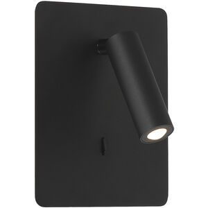 Villa 1 Light 6 inch Matte Black ADA Wall Sconce Wall Light