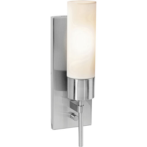 Iron 1 Light 5 inch Brushed Steel ADA Wall Sconce Wall Light