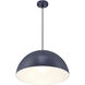 Huck LED 19.5 inch Navy Pendant Ceiling Light