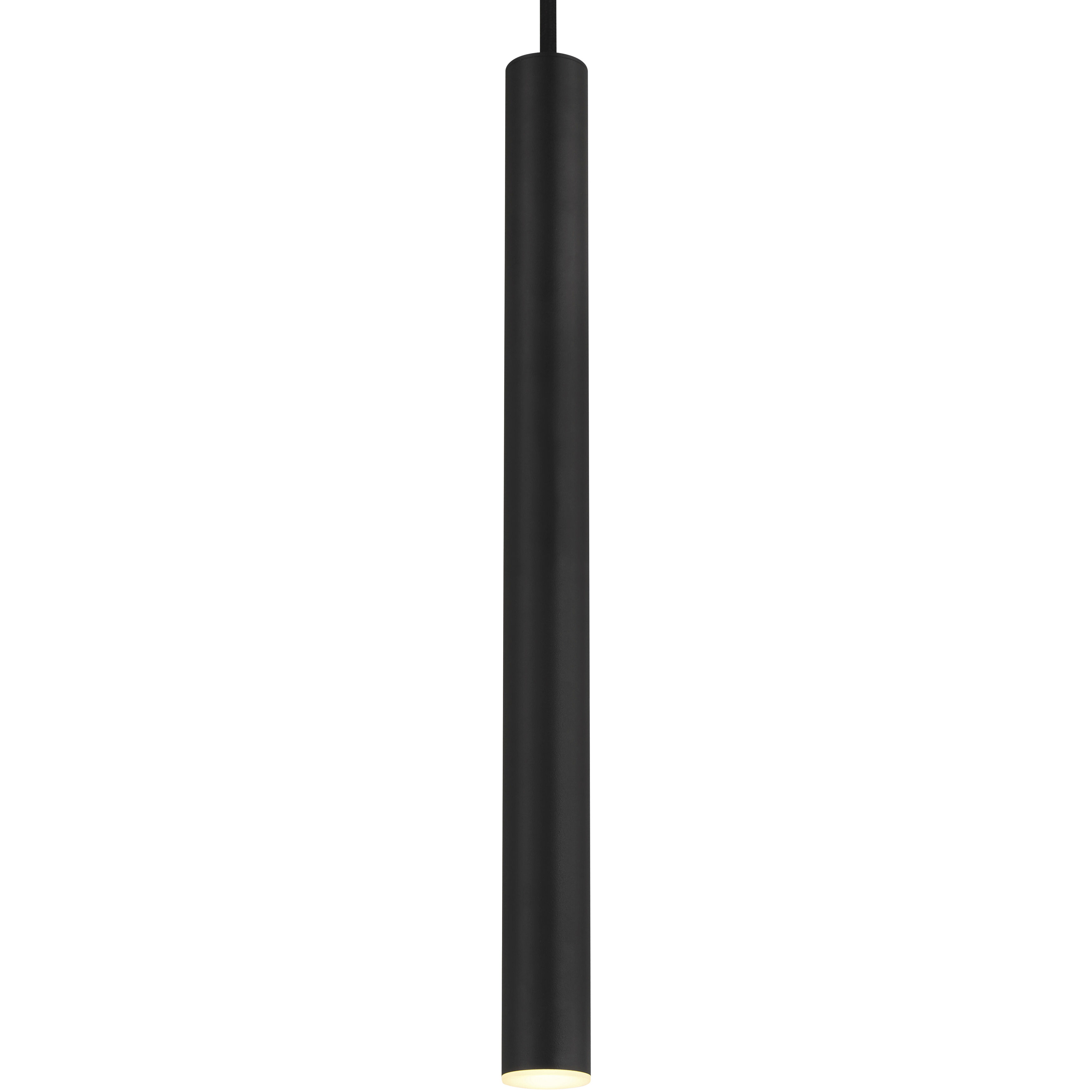 Pipeline 1 Light 1.25 inch Matte Black Pendant Ceiling Light