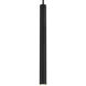 Pipeline 1 Light 1.25 inch Matte Black Pendant Ceiling Light