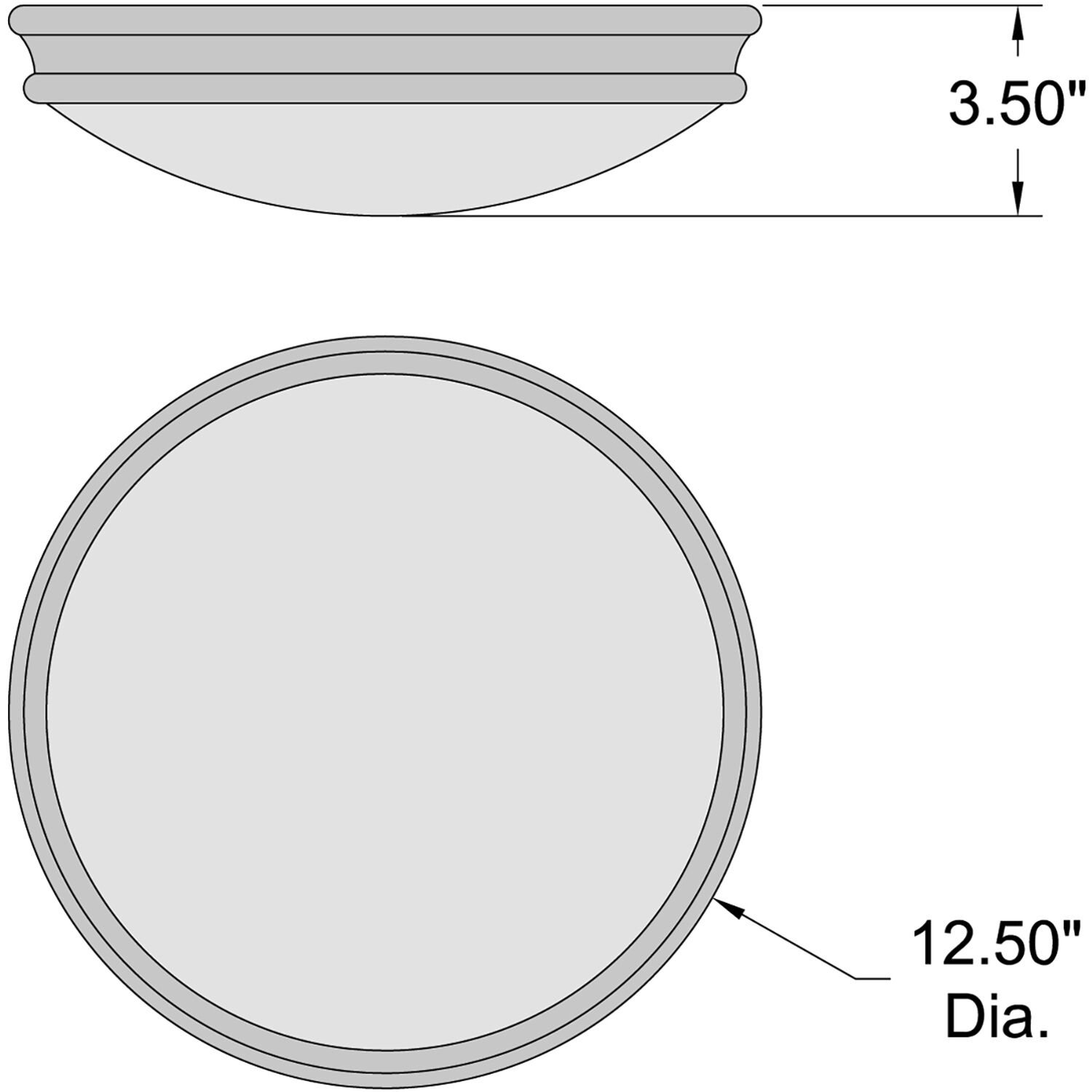 Atom 2 Light 12.5 inch Brushed Steel Flush Mount Ceiling Light