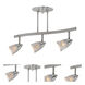 Comet 3 Light 120 Brushed Steel Linear Ceiling Spot Ceiling Light