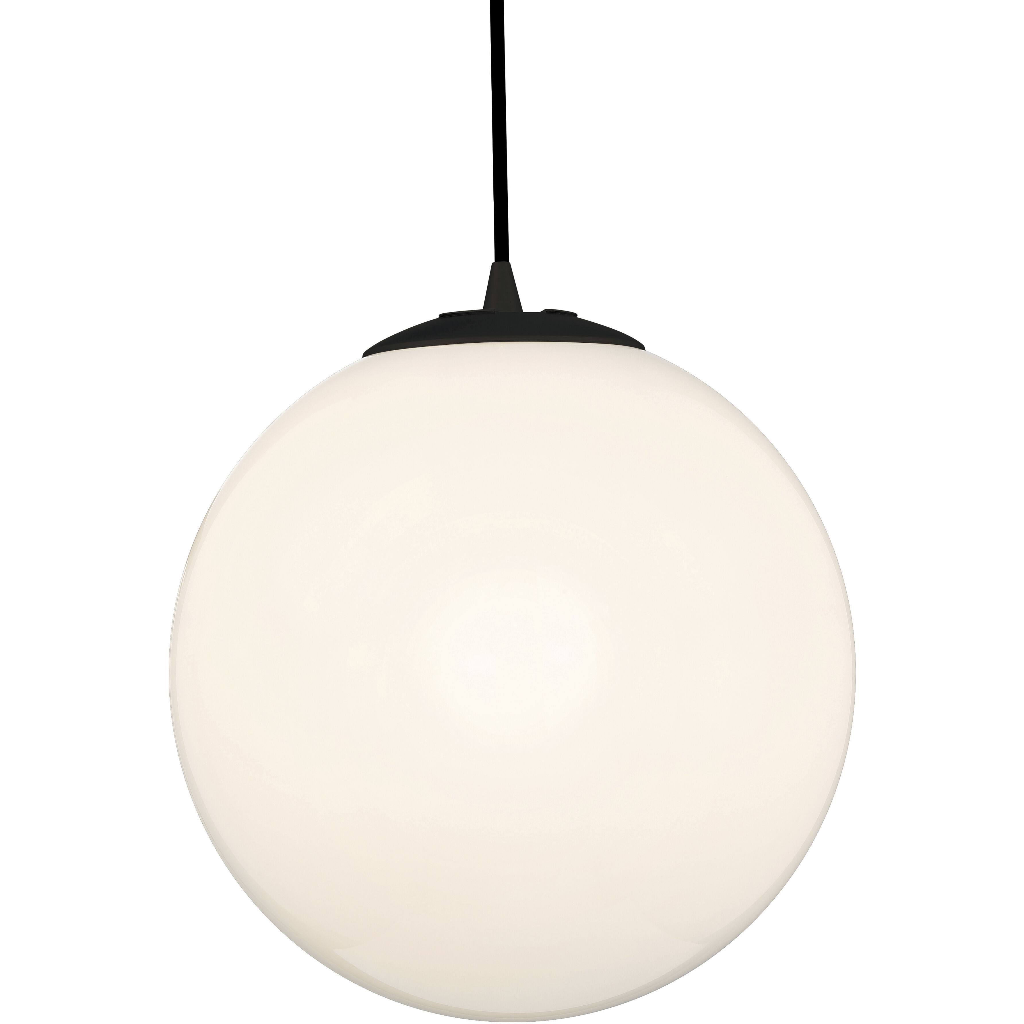 Access 23944 MBL OPL Pearl 16 inch Matte Black Pendant Ceiling Light