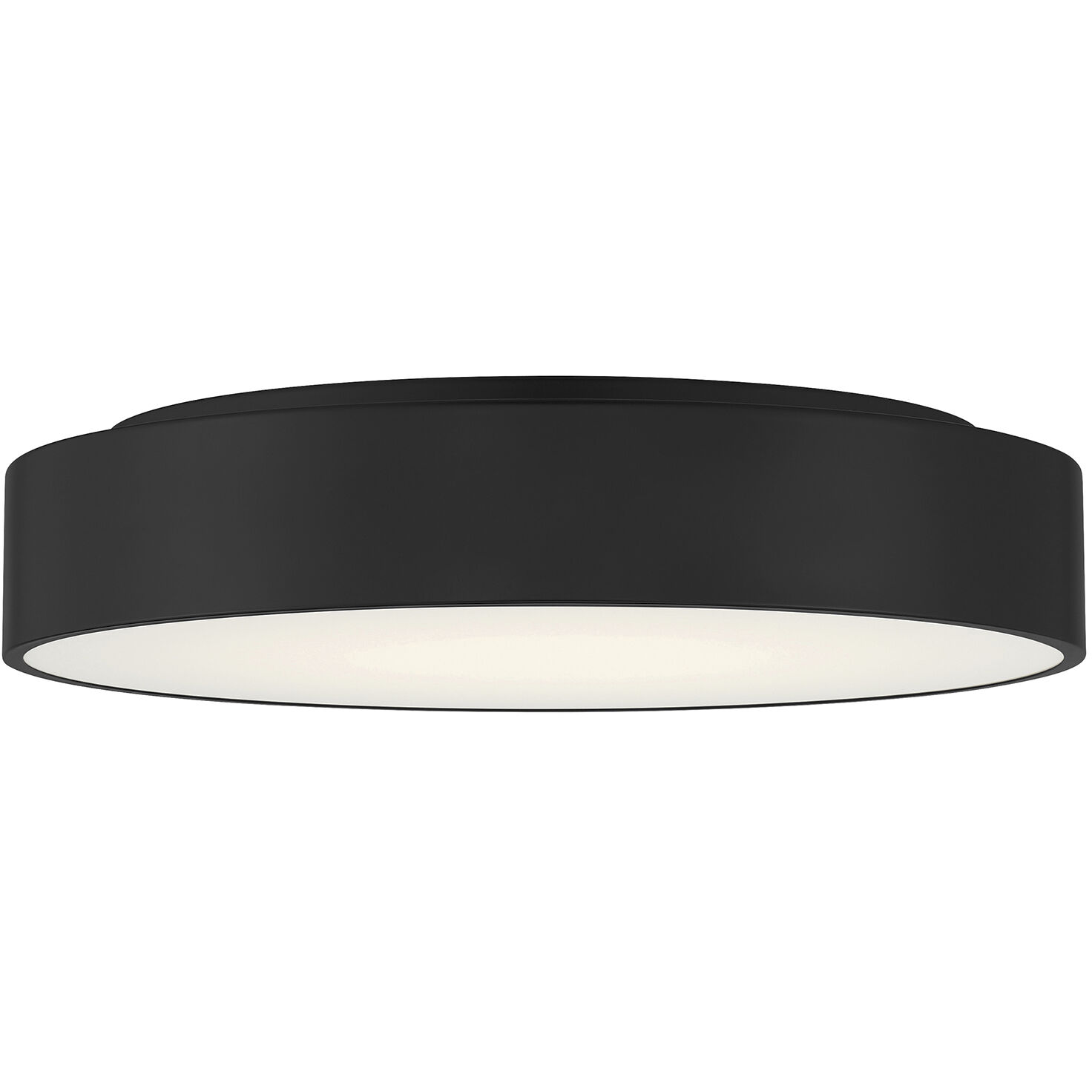 Como LED 21.75 inch Black and White Flush Mount Ceiling Light