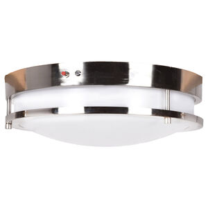Solero LED 18 inch Brushed Steel Flush Mount Ceiling Light