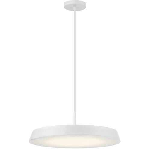 Tallinn LED 18 inch Matte White and White Pendant Ceiling Light
