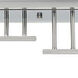 Viper 6 Light 120 Brushed Steel Linear Ceiling Spot Ceiling Light