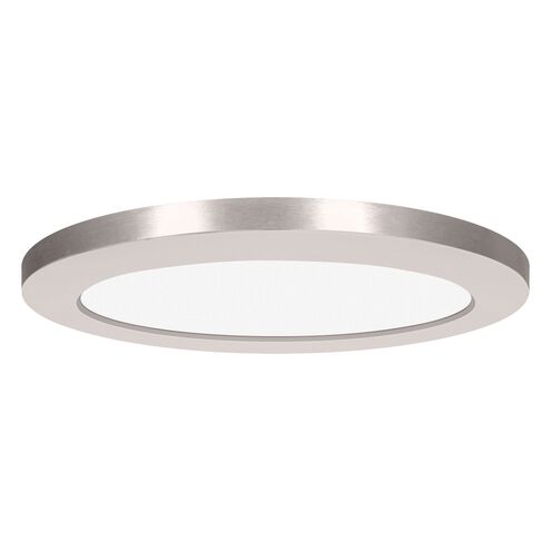 ModPLUS LED 12 inch Brushed Steel Flush Mount Ceiling Light, Round