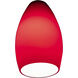 Inari Silk Glass 6 inch Pendant Glass Shade in Red