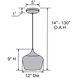 Blend LED 12 inch White Pendant Ceiling Light