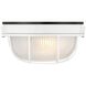 Nauticus Round Dual Mount 7 inch White Outdoor Wall Sconce