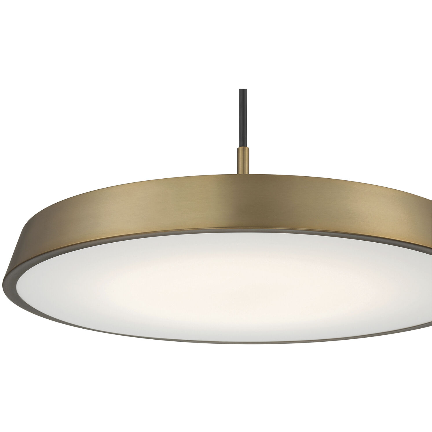 Tallinn LED 18 inch Brushed Gold and White Pendant Ceiling Light