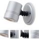 Myra 1 Light 4.5 inch Silver Outdoor Spotlight