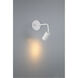Cafe LED 3 inch Matte White Wall Sconce / Flush Mount Wall Light