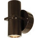 KO 2 Light 7 inch Bronze Outdoor Wall