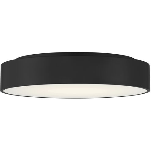 Como LED 13.75 inch Black and White Flush Mount Ceiling Light