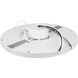 ModPLUS LED 7 inch Brushed Steel Flush Mount Ceiling Light, Round