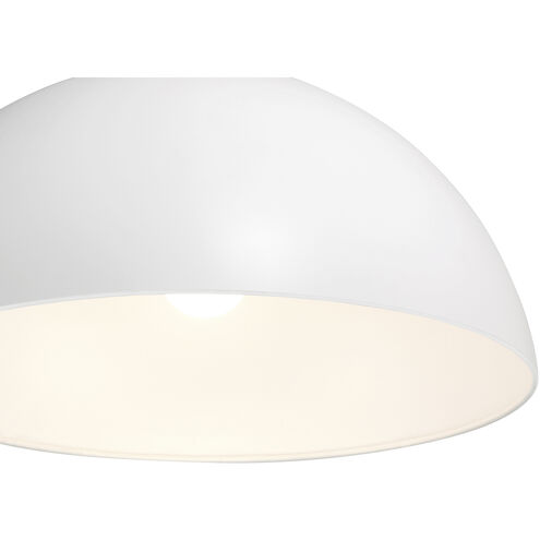 Huck LED 19.5 inch Matte White Pendant Ceiling Light
