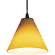 Martini 1 Light 7.25 inch Oil Rubbed Bronze Pendant Ceiling Light in Amber
