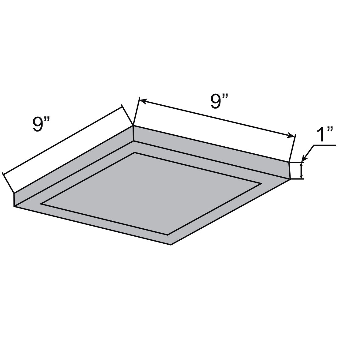 Ulko LED 9 inch SILVER Flush Mount Ceiling Light
