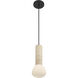 Stone 5 inch Travertine Pendant Ceiling Light