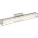 Justine 24 inch Brushed Steel Vanity/Bath Bar Wall Light