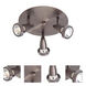 Mirage 3 Light 10 inch Bronze Flush Mount Ceiling Light