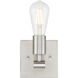 Virgin 1 Light 4.75 inch Brushed Steel Wall Sconce Wall Light
