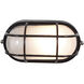 Nauticus LED 6.5 inch Black Outdoor Wall Sconce