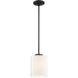 Seville 7 inch Matte Black Pendant Ceiling Light