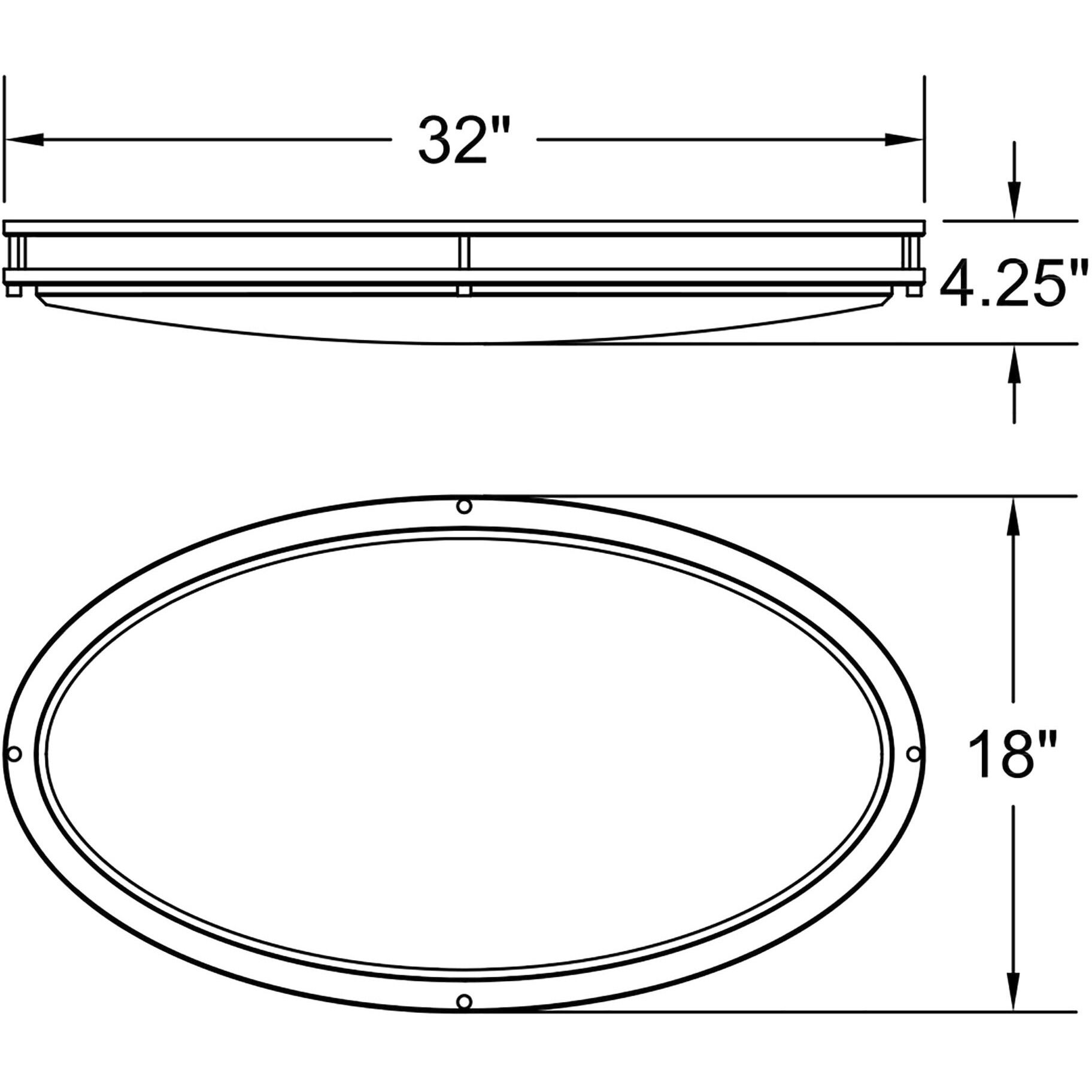 Solero III LED 18 inch Bronze Flush Mount Ceiling Light