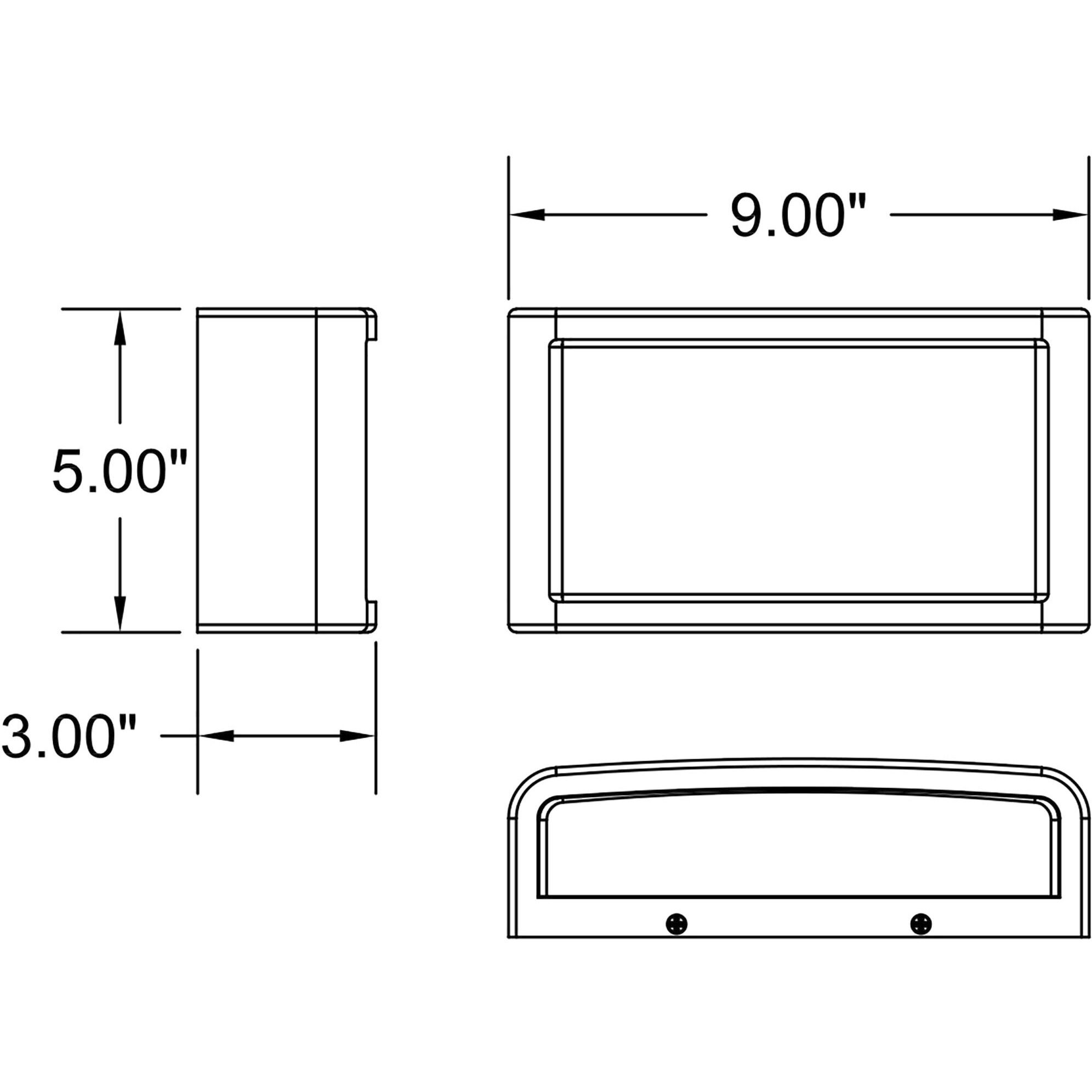 Malibu 1 Light 5 inch Black Outdoor Wall Sconce