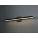 Cisco LED 24 inch Matte Black and White Bath Vanity Wall Light