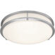 Solero II LED 12 inch Brushed Steel Flush Mount Ceiling Light