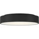 Como LED 13.75 inch Black and White Flush Mount Ceiling Light