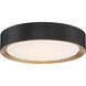 Malaga LED 16 inch Matte Black Flush Mount Ceiling Light