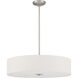 Mid Town LED 24 inch Brushed Steel Pendant / Semi-Flush Ceiling Light
