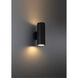 Matira LED 12 inch Black Outdoor Wall Sconce