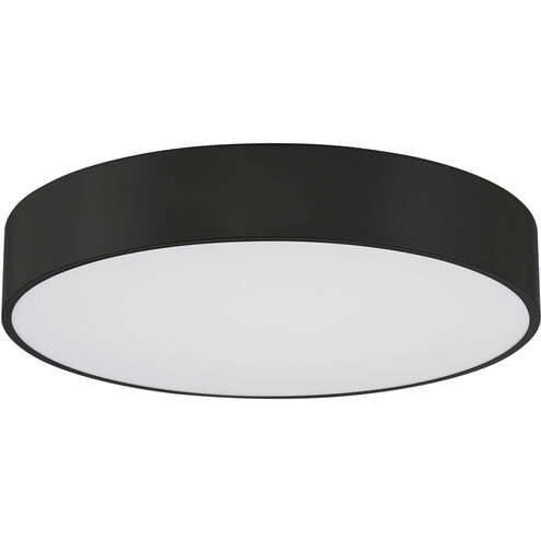 Como LED 13.75 inch Black and White Flush Mount Ceiling Light