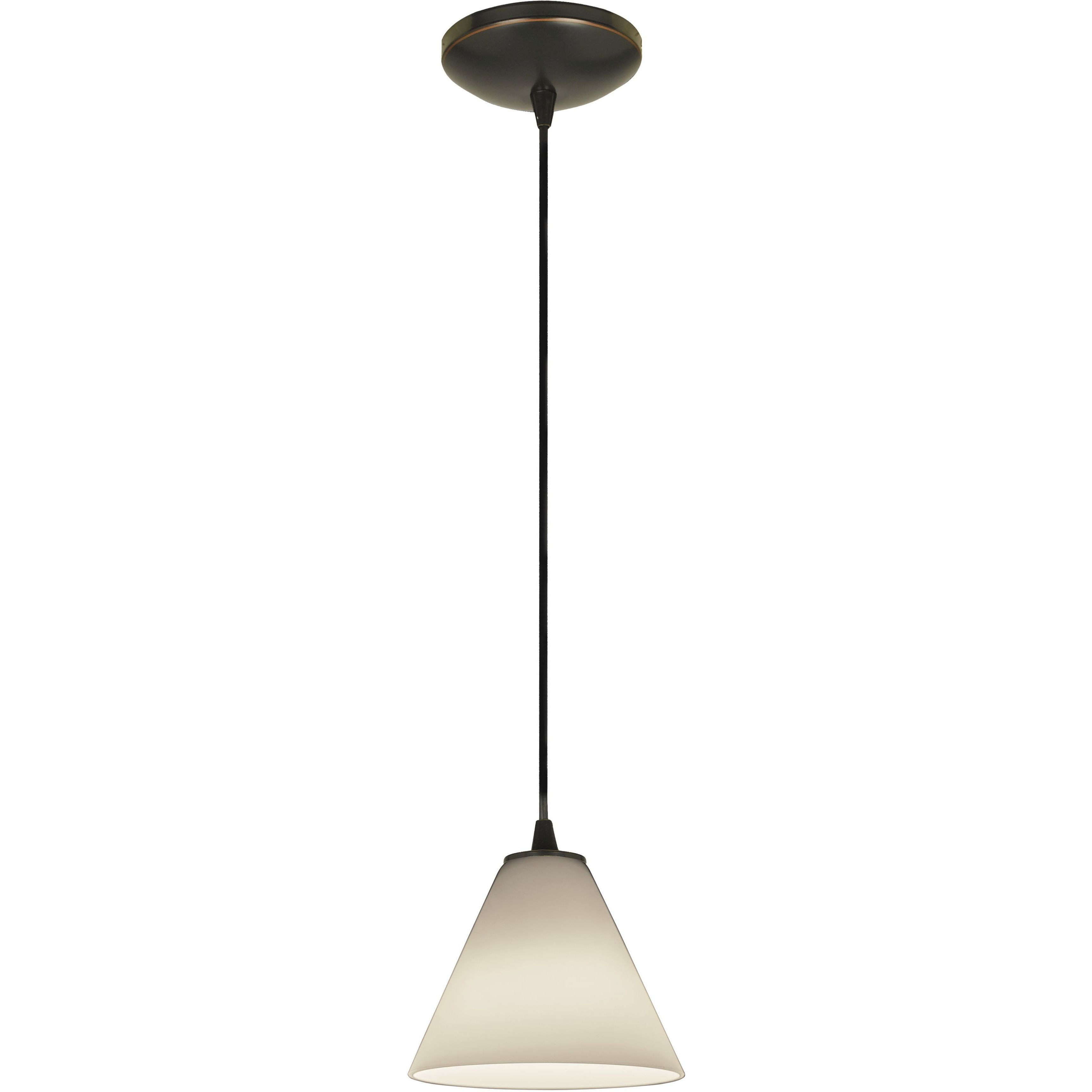 Martini LED 7 inch Oil Rubbed Bronze Pendant Ceiling Light in White